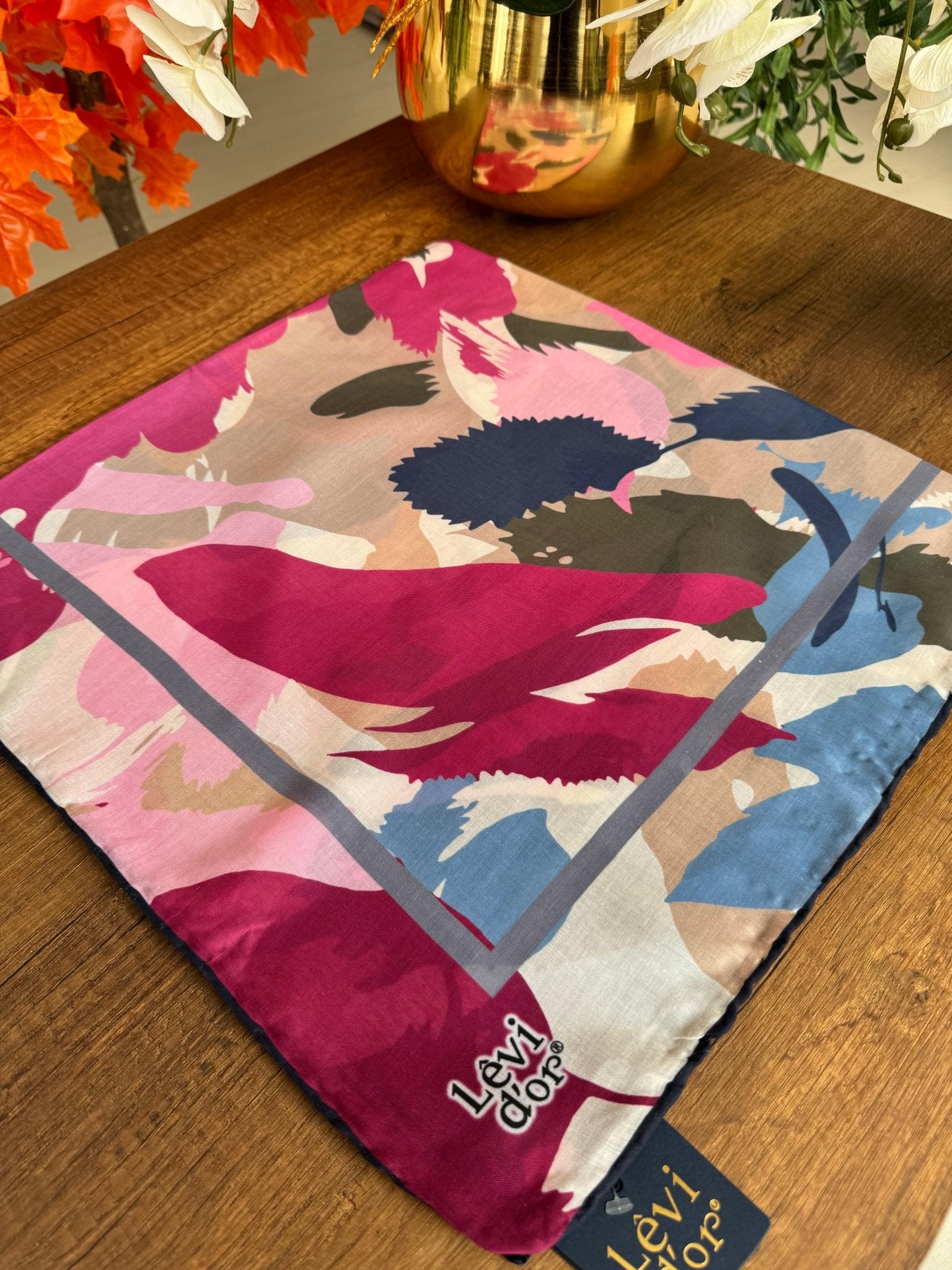 LEVİDOR Cotton Eşarp 16400 - Fuşya - Organic ScarfsOrganic Scarfs