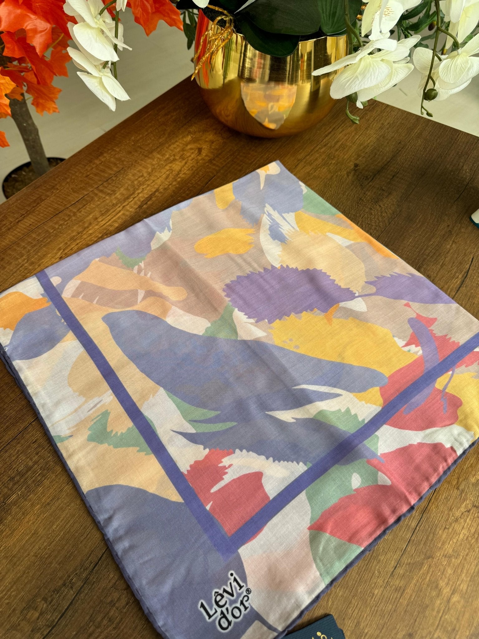 LEVİDOR Cotton Eşarp 16400 - Lavanta - Organic ScarfsOrganic Scarfs