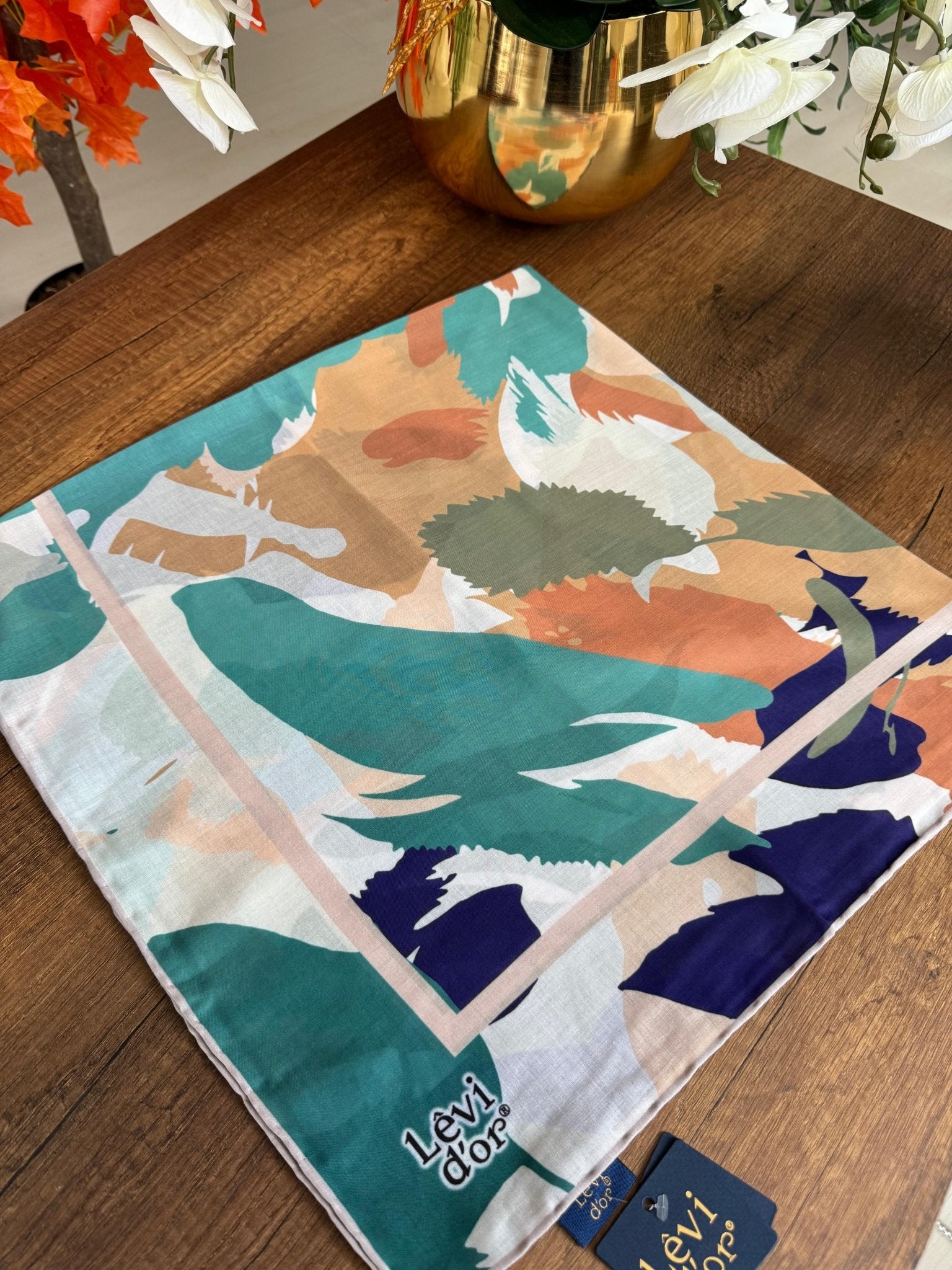 LEVİDOR Cotton Eşarp 16400 - Mint - Organic ScarfsOrganic Scarfs