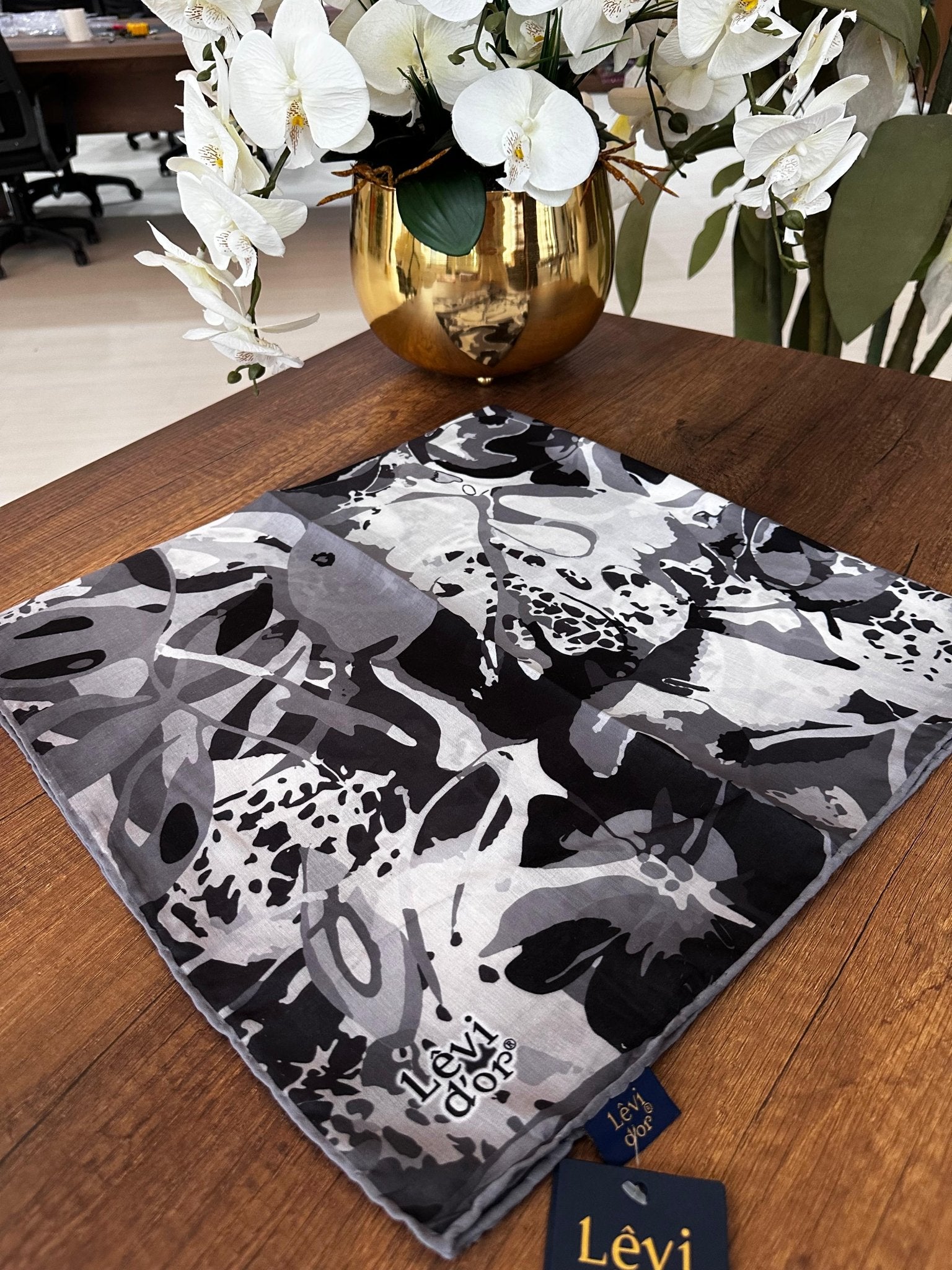 LEVİDOR Cotton Eşarp 16496 - Siyah - Organic ScarfsOrganic Scarfs