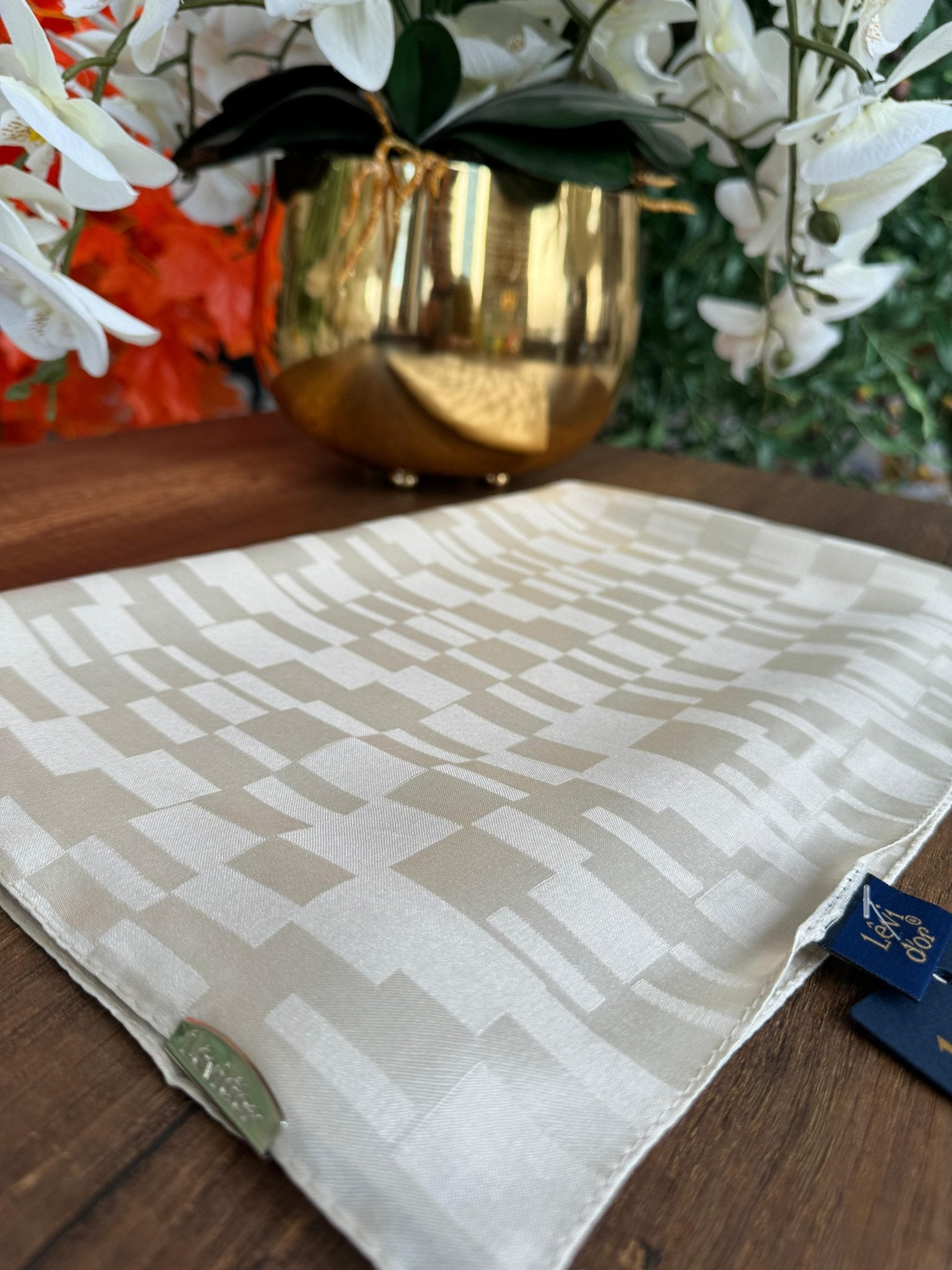 LEVİDOR Dublin Jakarlı Şal 17174 - İnci - Organic ScarfsOrganic Scarfs
