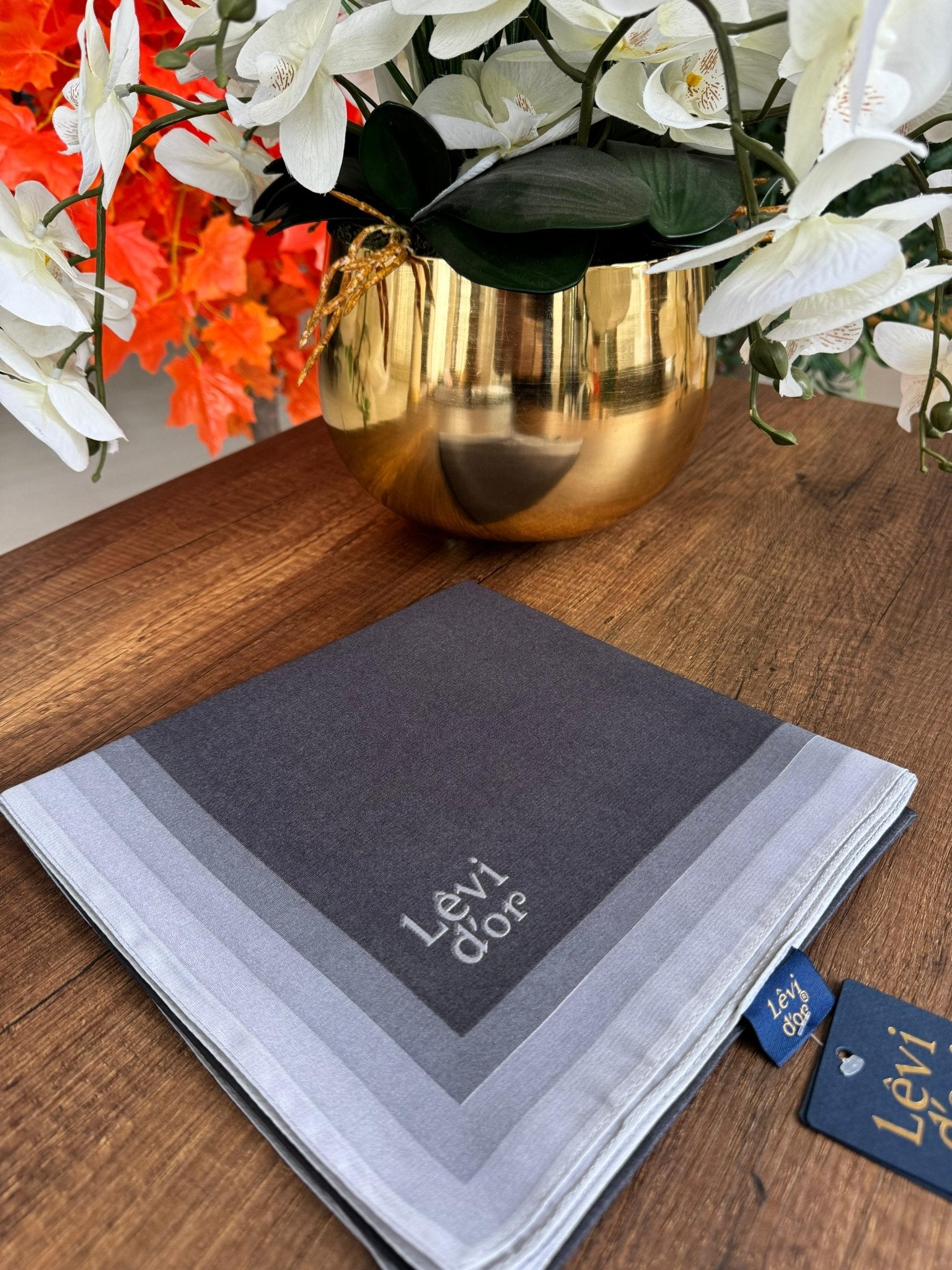 LEVİDOR Kehribar Eşarp 17038 - Antrasit - Organic ScarfsOrganic Scarfs