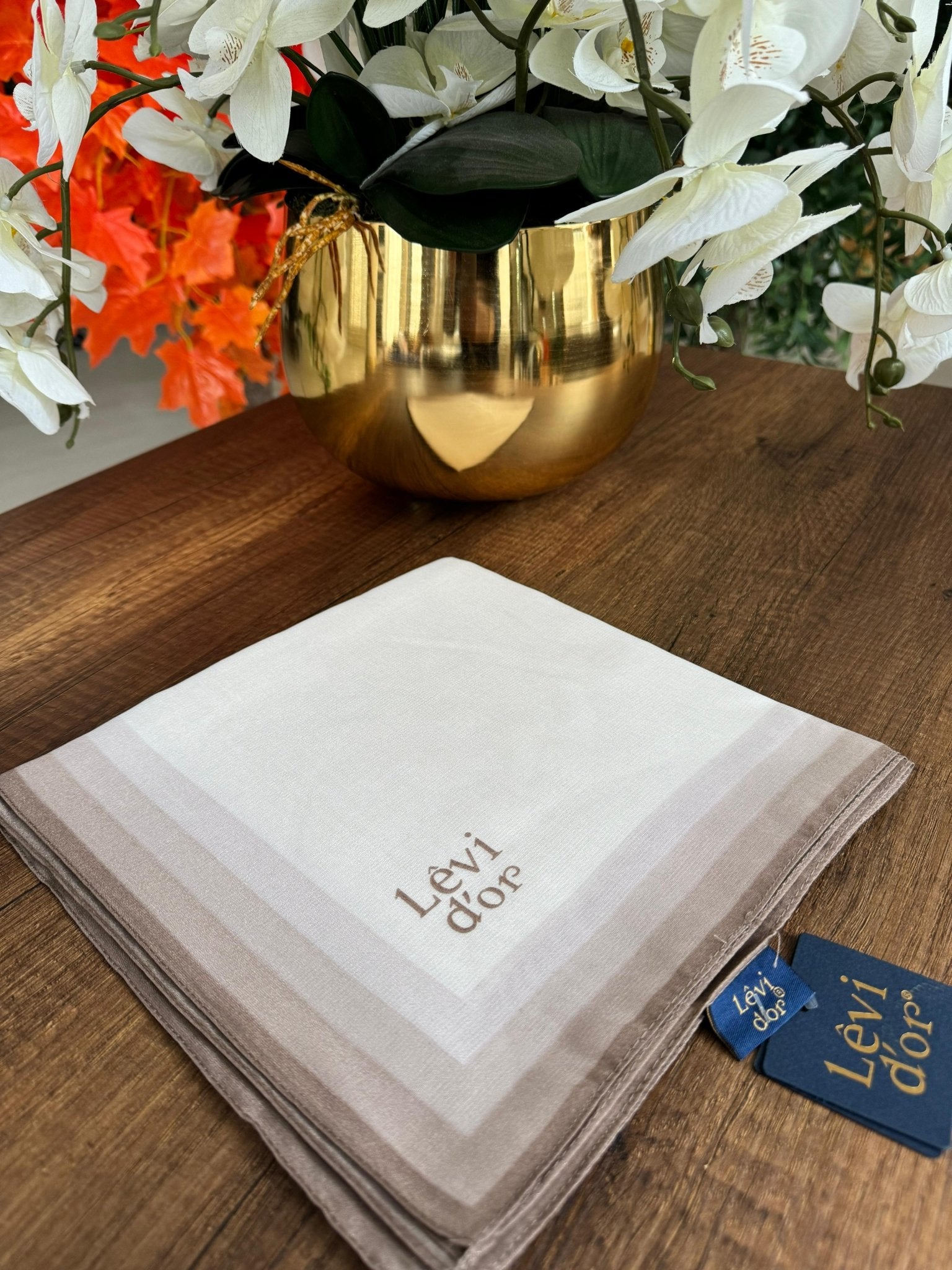 LEVİDOR Kehribar Eşarp 17038 - Latte - Organic ScarfsOrganic Scarfs