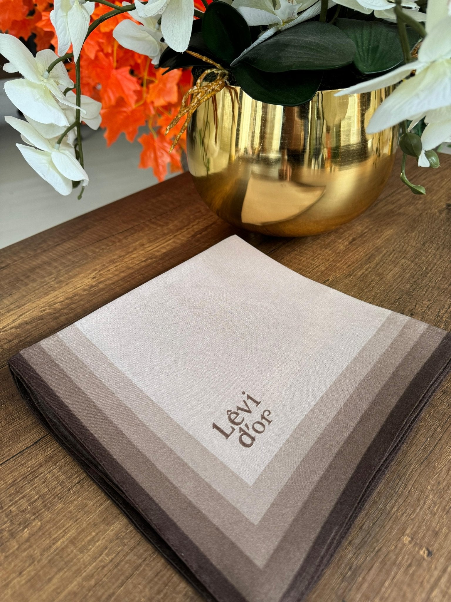 LEVİDOR Kehribar Eşarp 17038 - Sütlü Kahve - Organic ScarfsOrganic Scarfs