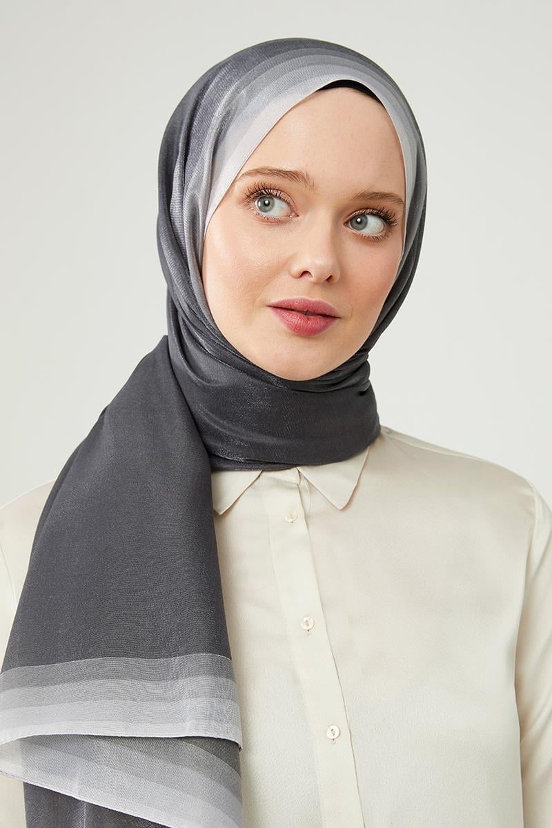 LEVİDOR Kehribar Şal 17031 - Antrasit - Organic ScarfsOrganic Scarfs
