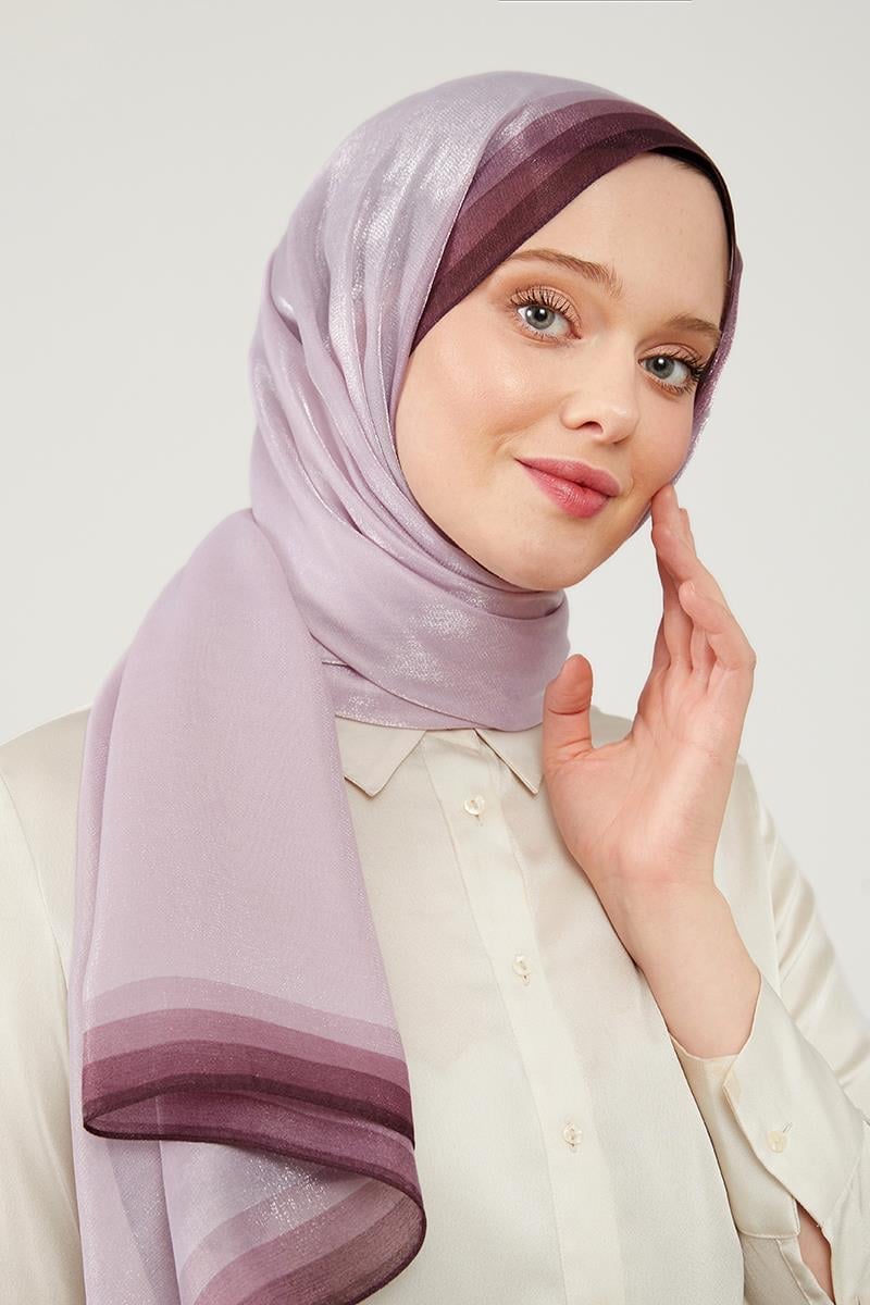 LEVİDOR Kehribar Şal 17031 - Eflatun - Organic ScarfsOrganic Scarfs