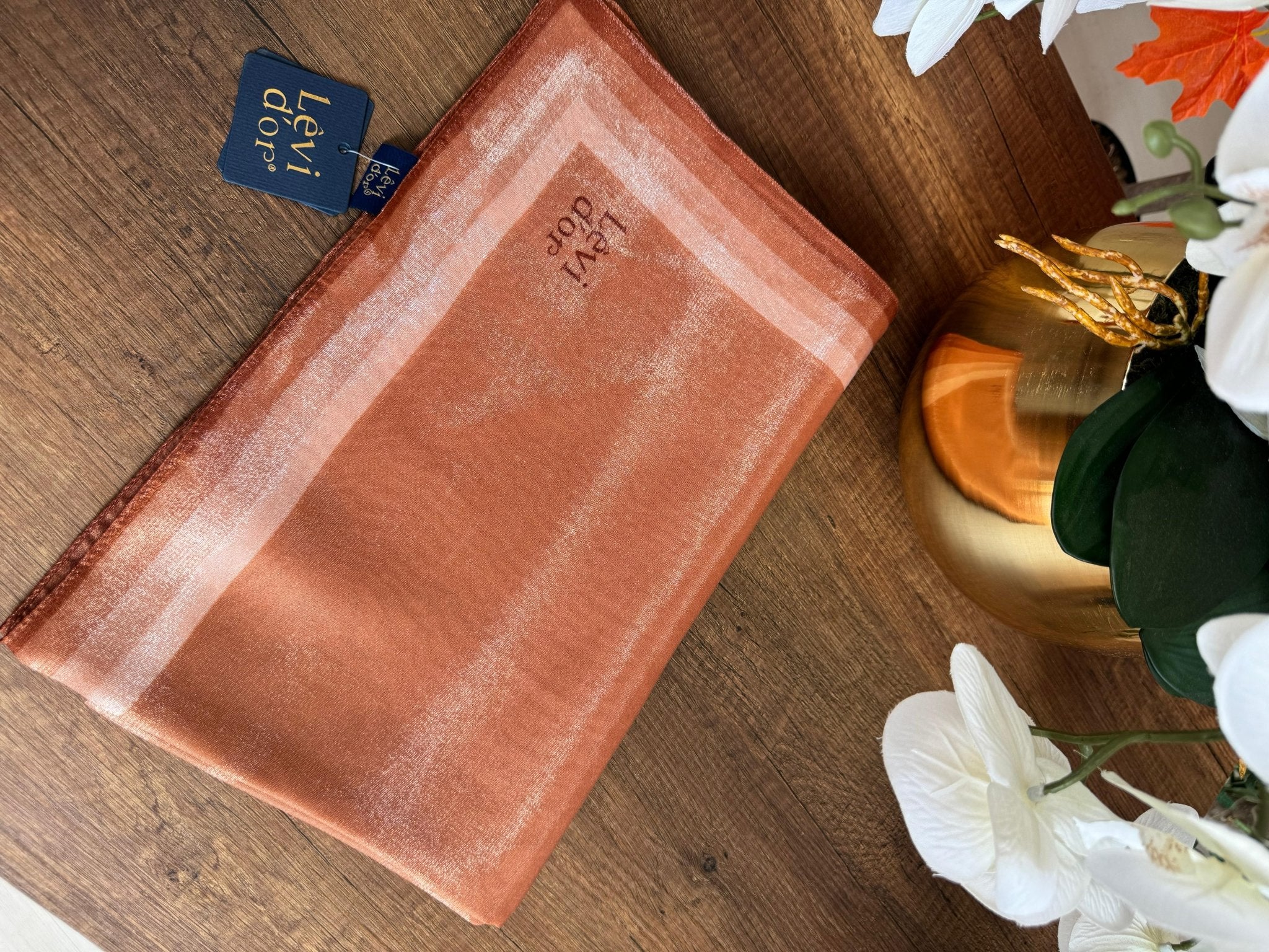 LEVİDOR Kehribar Şal 17031 - Kiremit - Organic ScarfsOrganic Scarfs