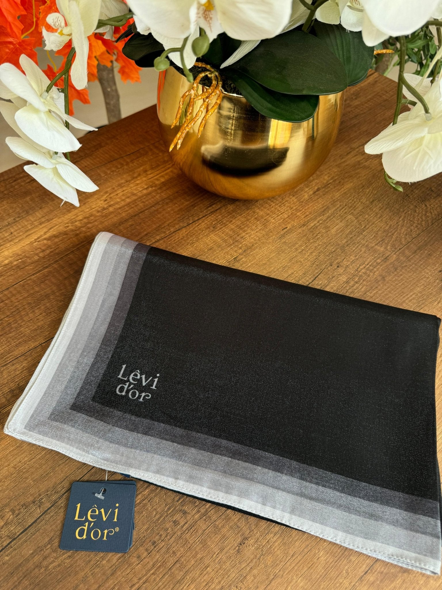 LEVİDOR Kehribar Şal 17031 - Siyah - Organic ScarfsOrganic Scarfs