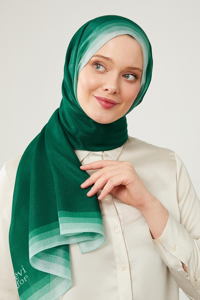 LEVİDOR Kehribar Şal 17031 - Zümrüt - Organic ScarfsOrganic Scarfs