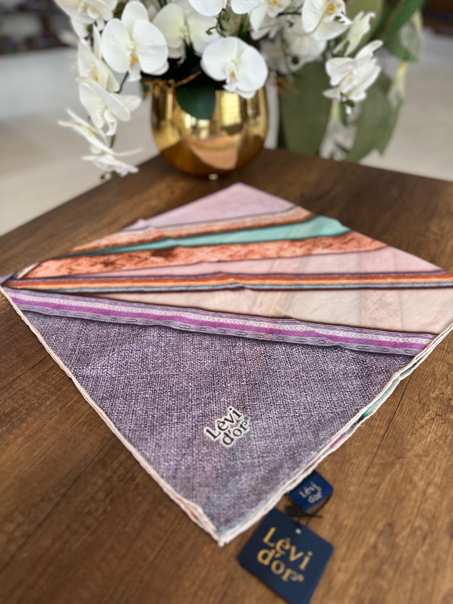 LEVİDOR Organic Kokulu Pamuk Eşarp PK-101 - Açık Eflatun - Organic ScarfsOrganic Scarfs