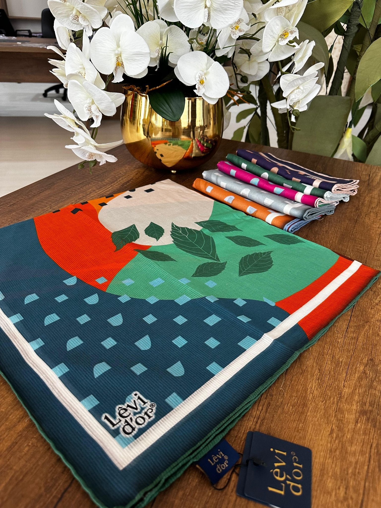 LEVİDOR Organic Kokulu Pamuk Eşarp PK-108 - Mint - Organic ScarfsOrganic Scarfs