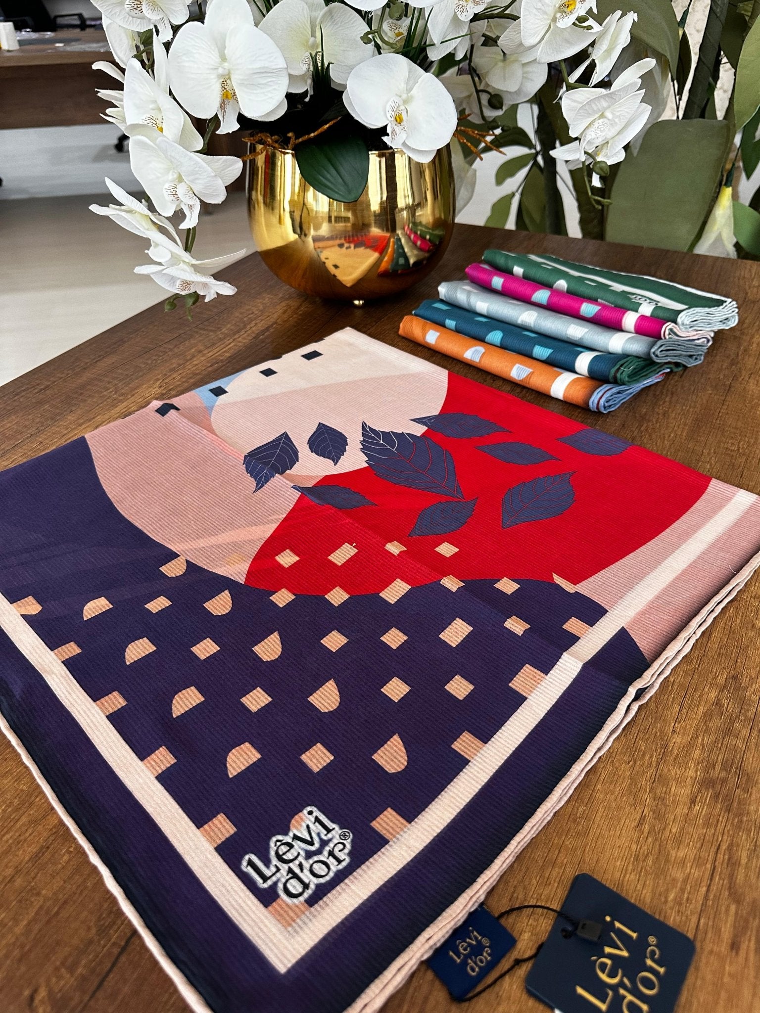 LEVİDOR Organic Kokulu Pamuk Eşarp PK-108 - Mor - Organic ScarfsOrganic Scarfs