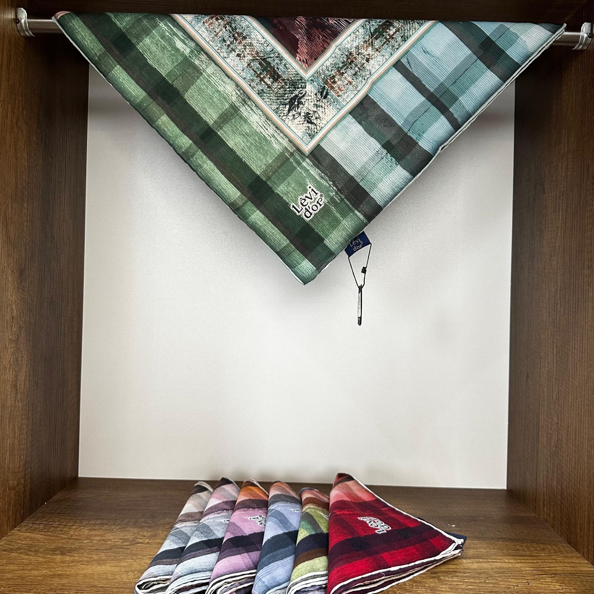 LEVİDOR Organic Kokulu Pamuk Eşarp PK-88 - Mint - Organic ScarfsOrganic Scarfs