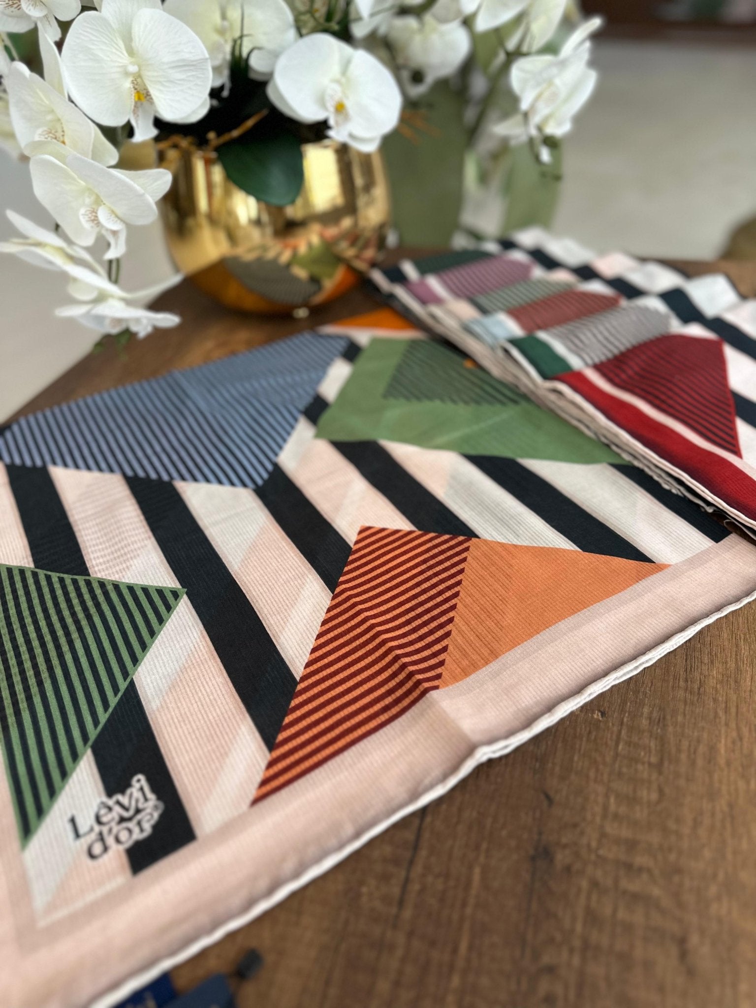 LEVİDOR Organic Kokulu Pamuk Eşarp PK-97 - Koyu Bej - Organic ScarfsOrganic Scarfs