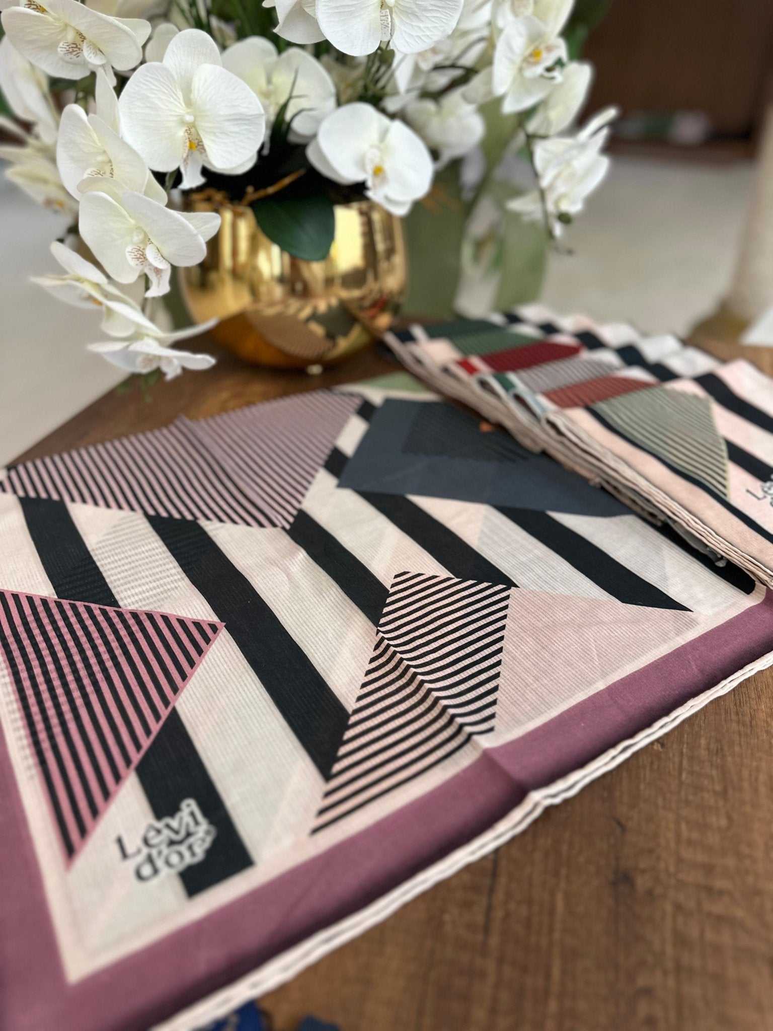 LEVİDOR Organic Kokulu Pamuk Eşarp PK-97 - Lila - Organic ScarfsOrganic Scarfs