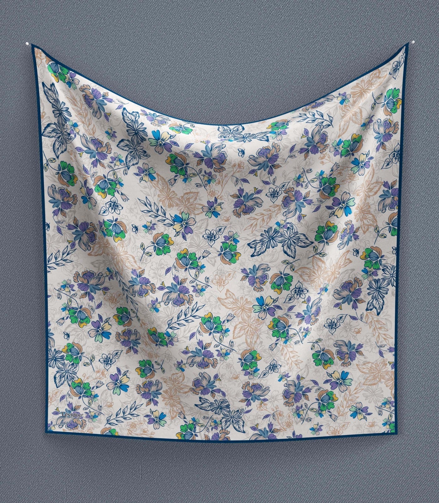 Levidor Pamuk Sport Eşarp 32291 - İndigo - Organic ScarfsOrganic Scarfs