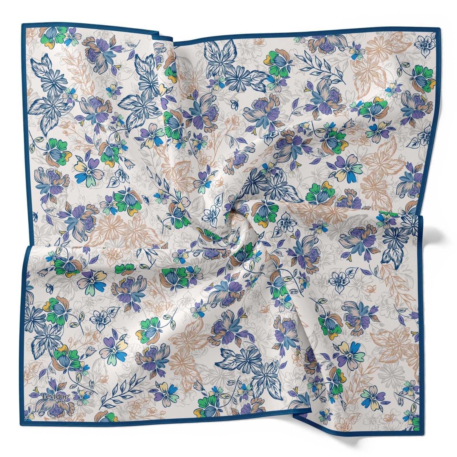 Levidor Pamuk Sport Eşarp 32291 - İndigo - Organic ScarfsOrganic Scarfs
