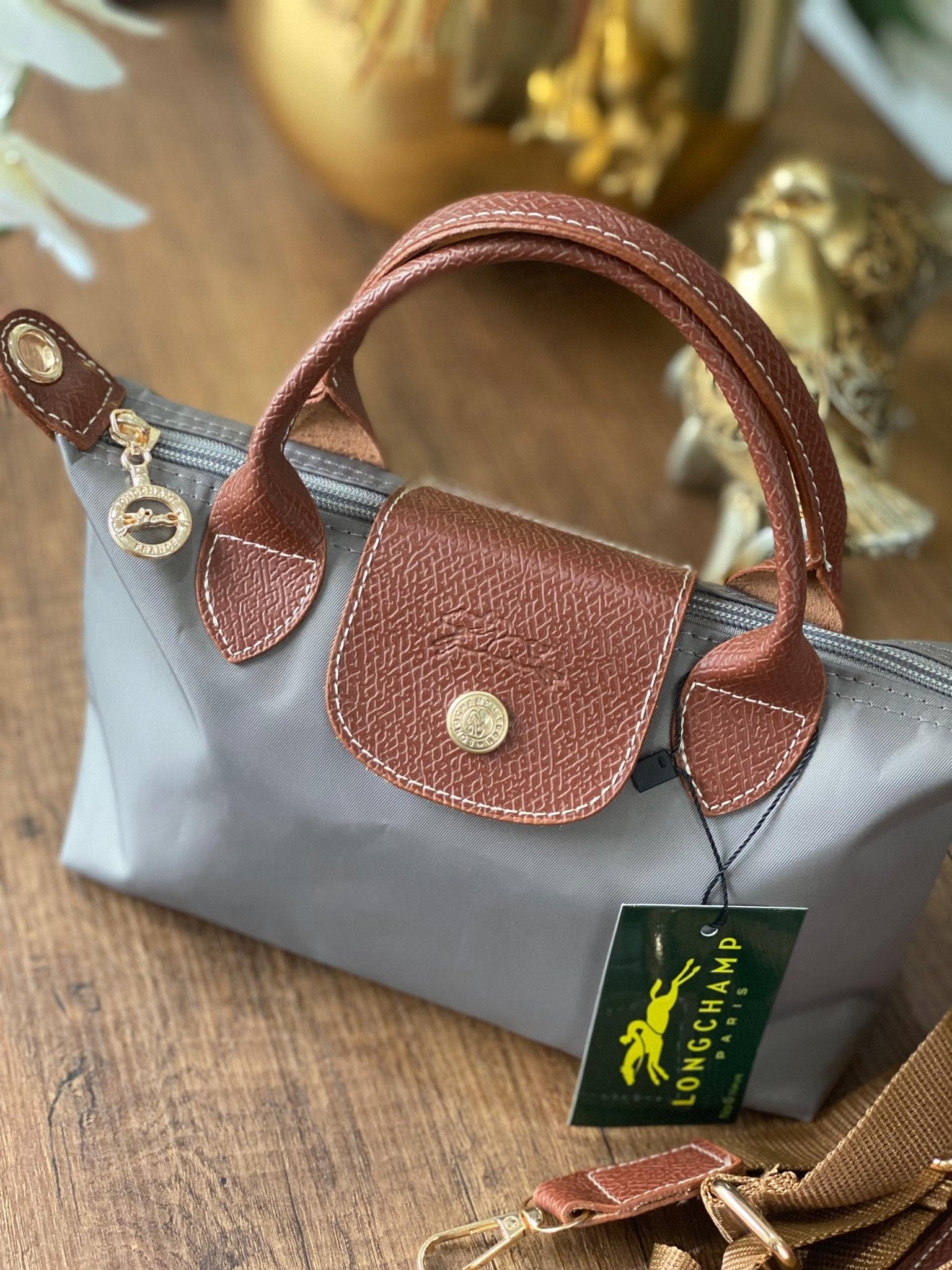 Longchamp Mini Çanta - Gri - Organic ScarfsOrganic Scarfs
