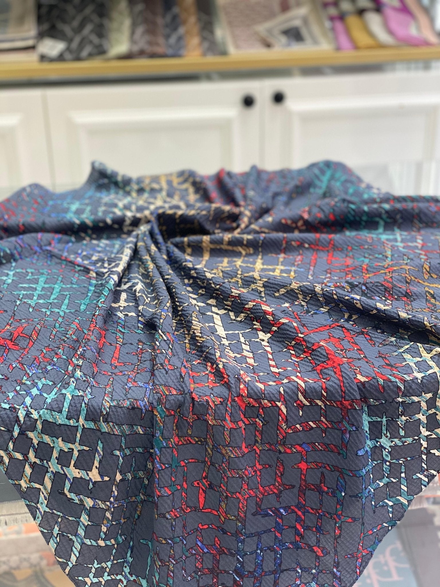 Minimal Desen Mio Caz Eşarp - Antrasit - Organic ScarfsOrganic Scarfs