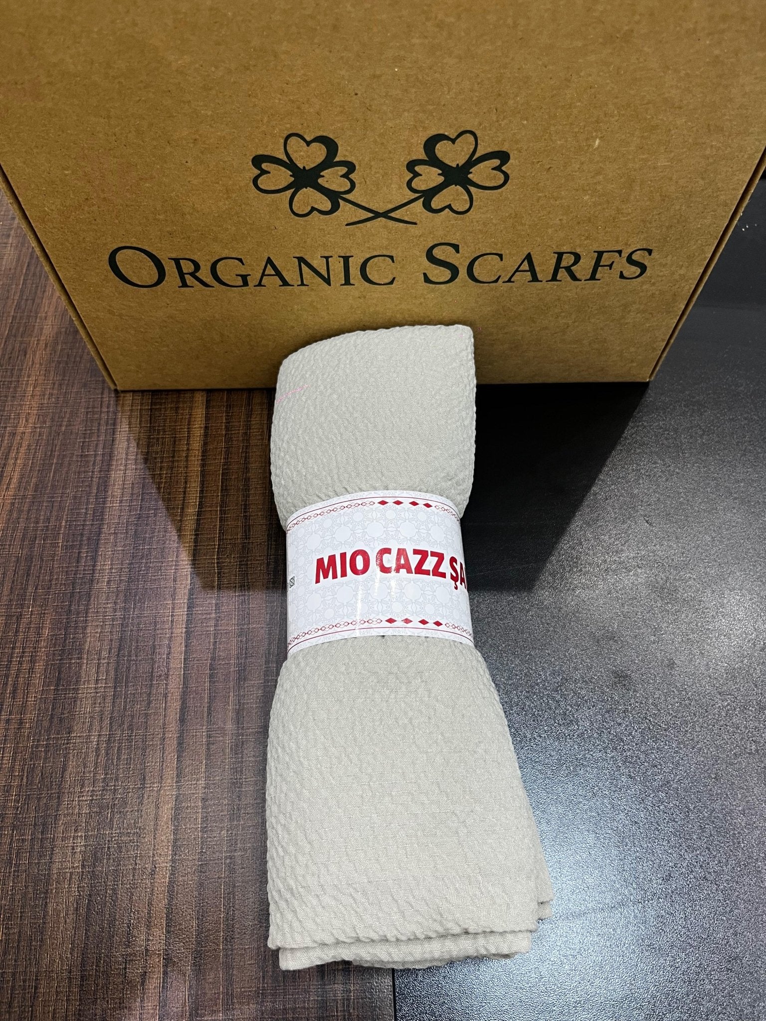 Mio Caz Şal - Bej - Organic ScarfsOrganic Scarfs