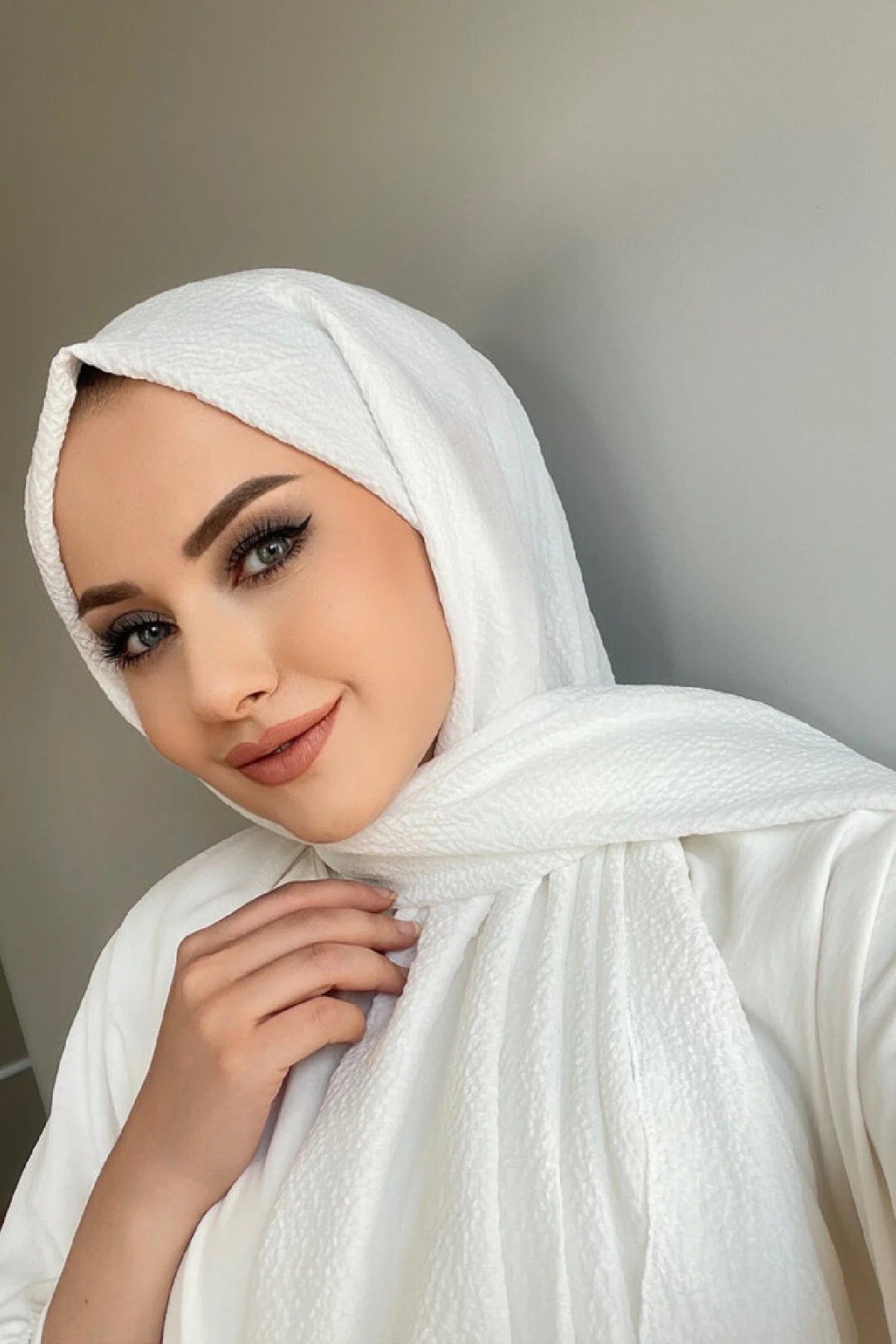 Mio Caz Şal - Beyaz - Organic ScarfsOrganic Scarfs