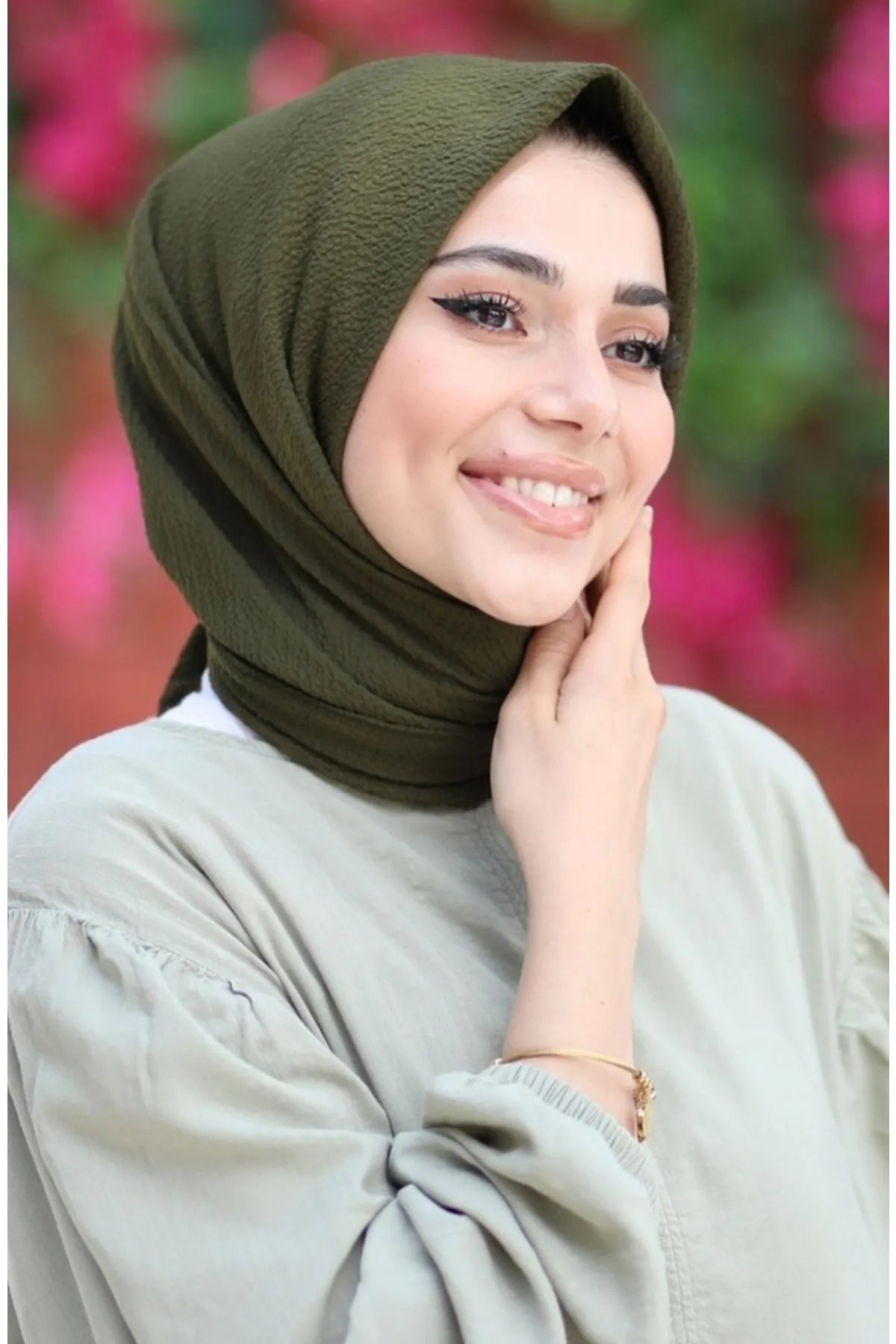 Mio Cazz Eşarp - Haki - Organic ScarfsOrganic Scarfs