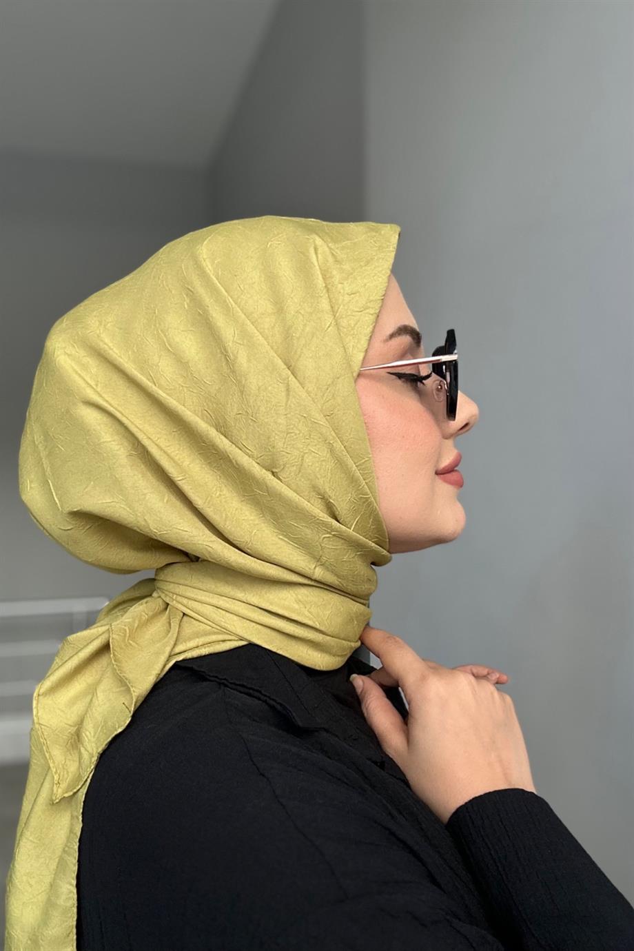 Organic Bambu Eşarp - Yağ Yeşili - Organic ScarfsOrganic Scarfs