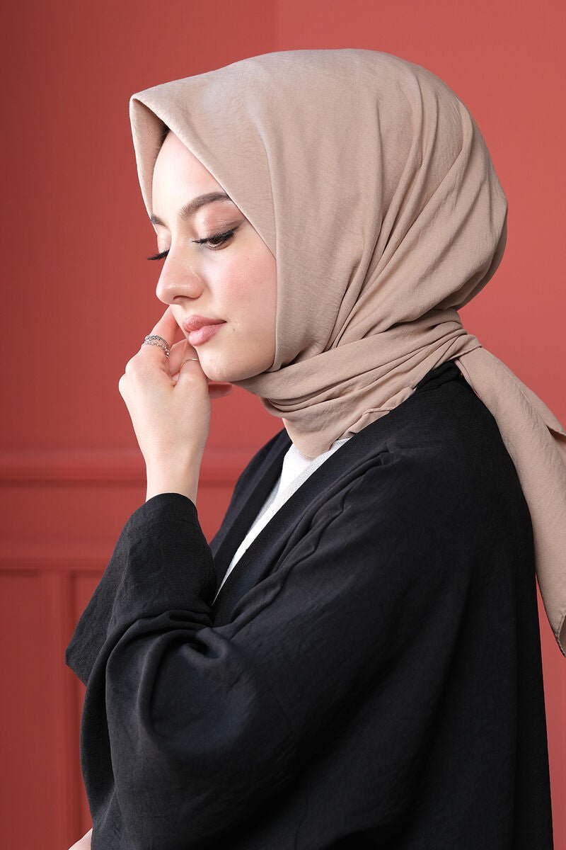 Organic Pamuk Kraş Eşarp - Mocha - Organic ScarfsOrganic Scarfs