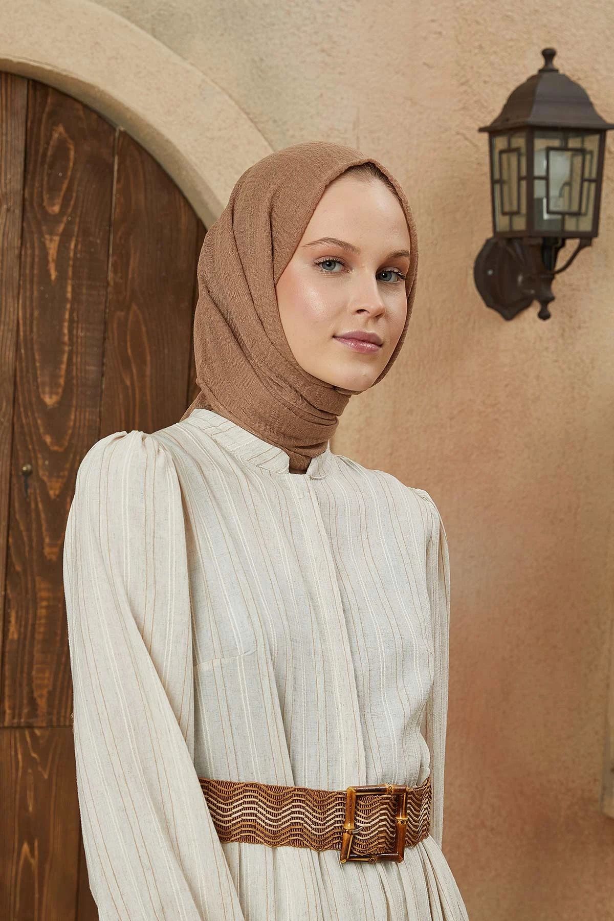 Organic Scarfs Bürümcük Şal Modeli - Keten - Organic ScarfsOrganic Scarfs