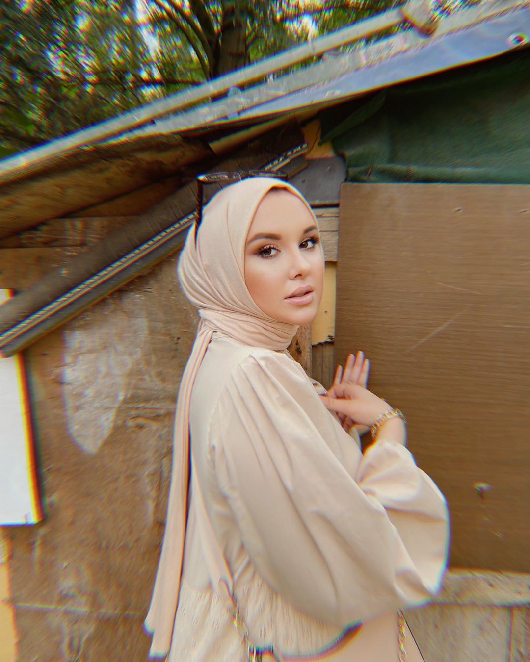 Organic Scarfs Tesettür Penye Şal Hijap Modeli - Fil Dişi - Organic ScarfsOrganic Scarfs