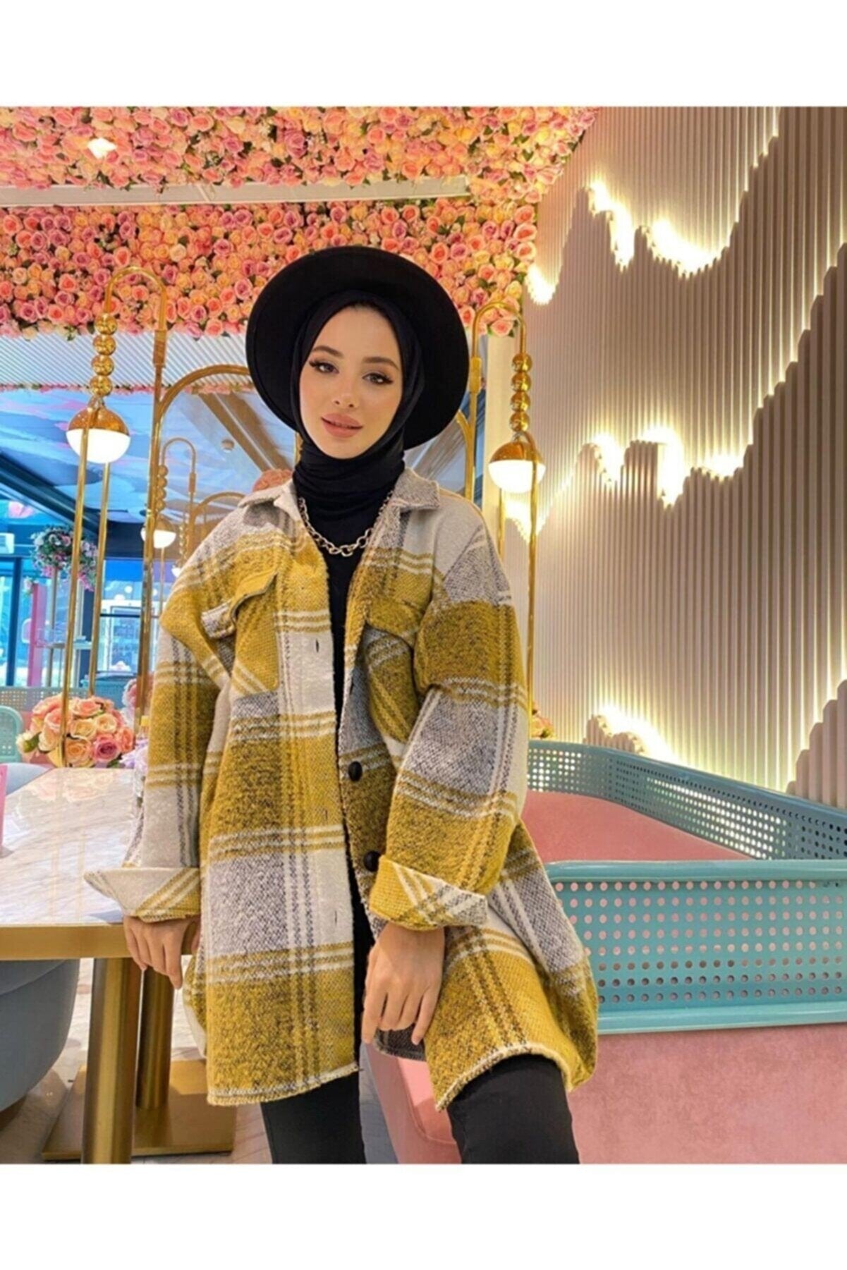 Organic Scarfs Tesettür Penye Şal Hijap Modeli - Siyah - Organic ScarfsOrganic Scarfs