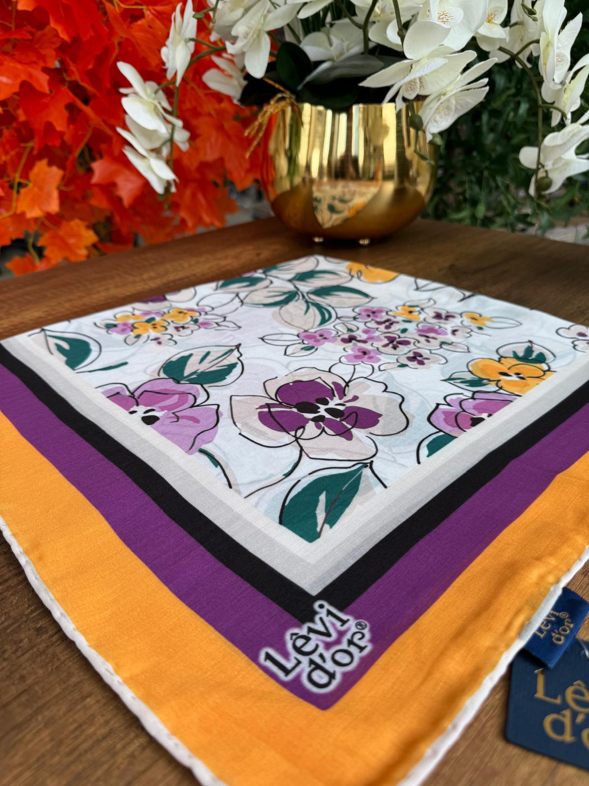 Levidor Cotton Eşarp 16403 - Oranj