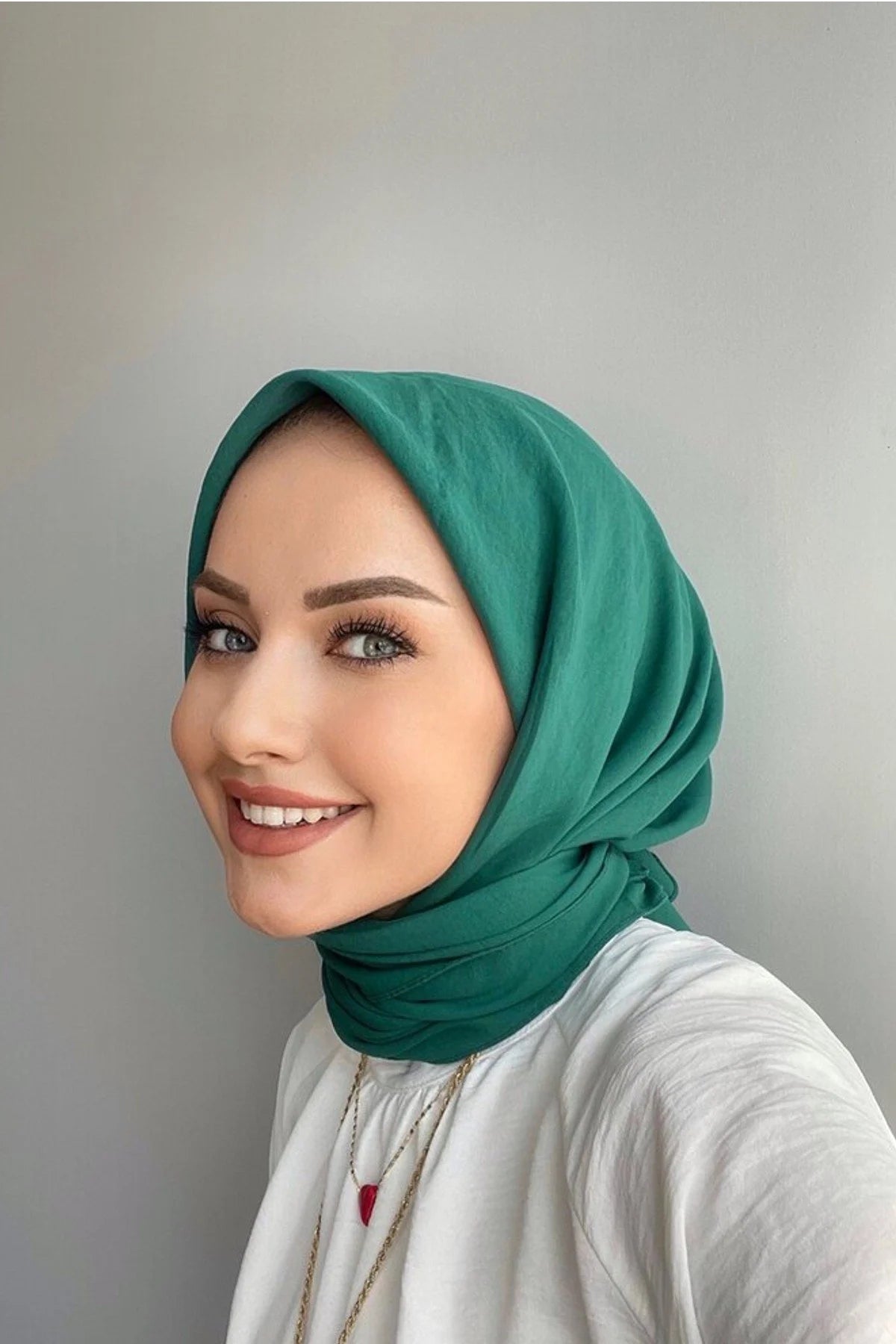 Pamuk Kraş Soft Eşarp - Zümrüt - Organic ScarfsOrganic Scarfs