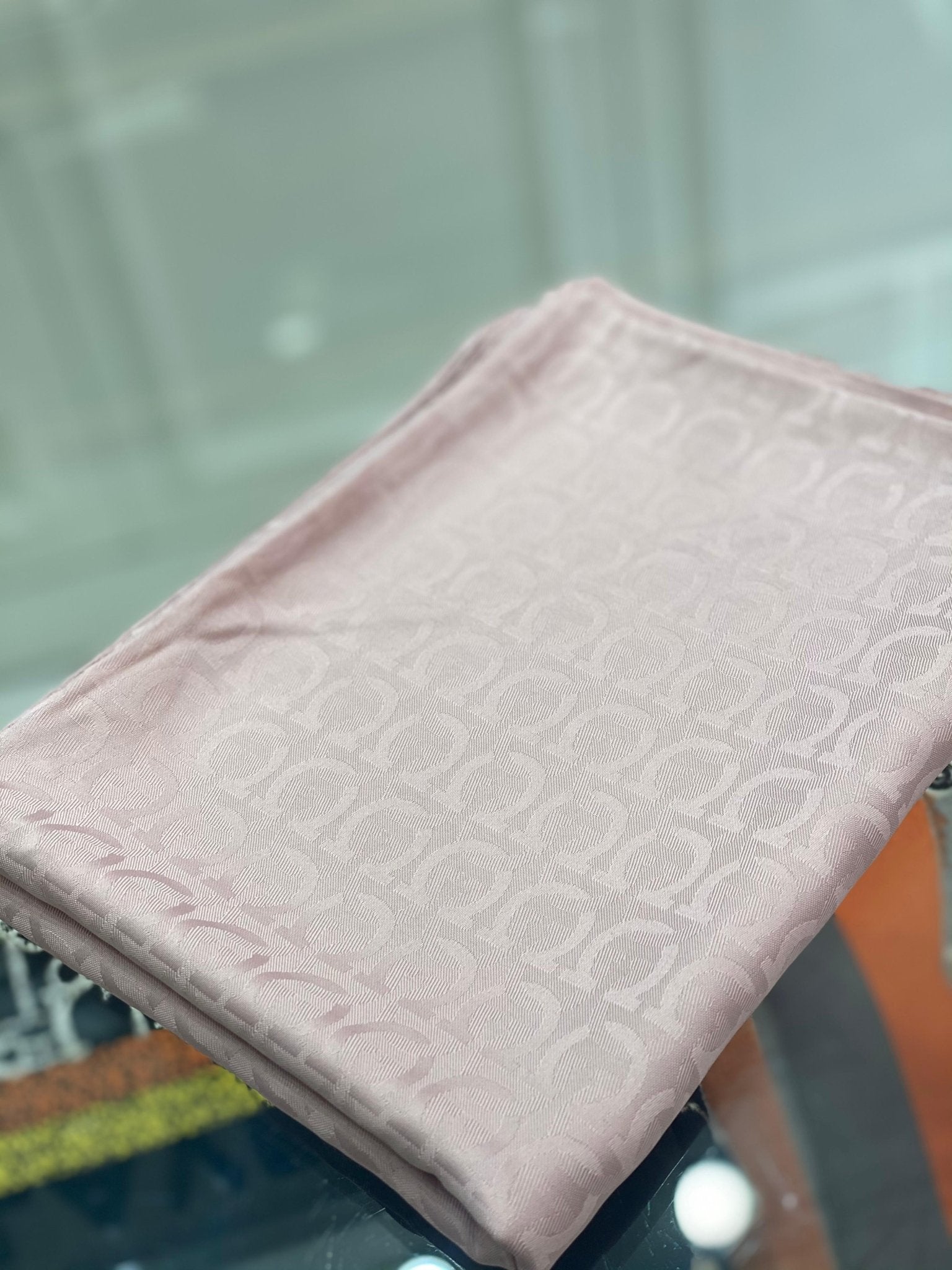 Salvatore İpeksi Jakar Şal - Pamuk Şekeri - Organic ScarfsOrganic Scarfs
