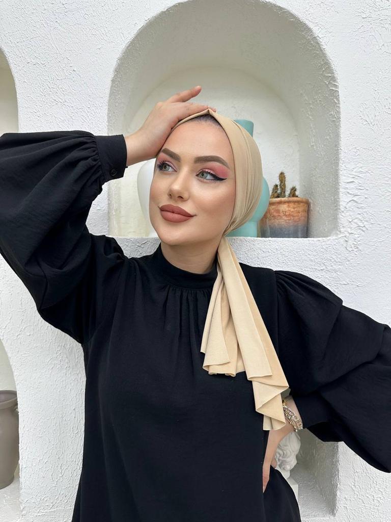 Tasarım Dubai Bone Şal - Bej - Organic ScarfsOrganic Scarfs