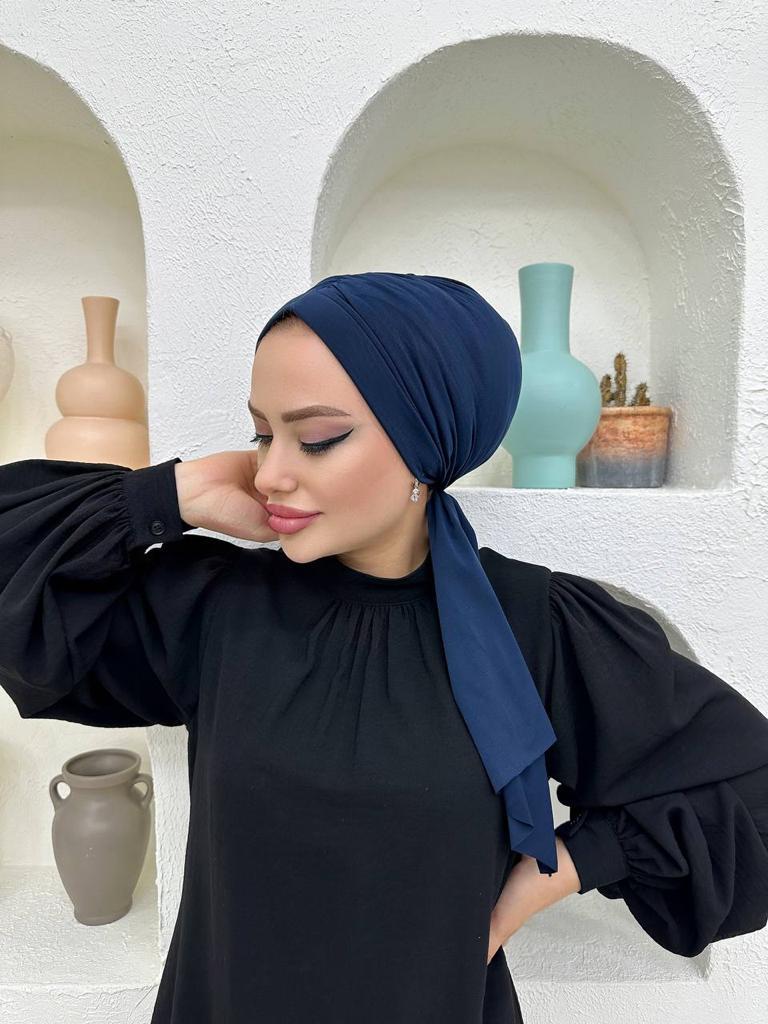 Tasarım Dubai Bone Şal - Lacivert - Organic ScarfsOrganic Scarfs