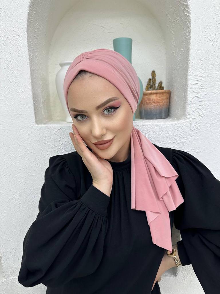 Tasarım Dubai Bone Şal - Pembe - Organic ScarfsOrganic Scarfs