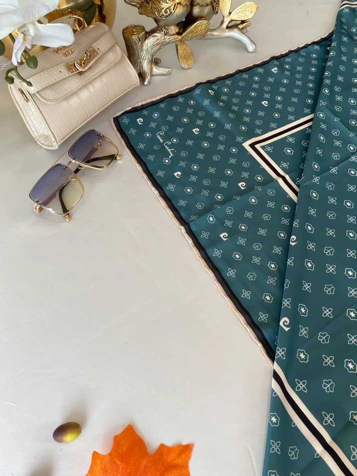 Pier Cardin Twill Eşarp 44132 - Turkuaz