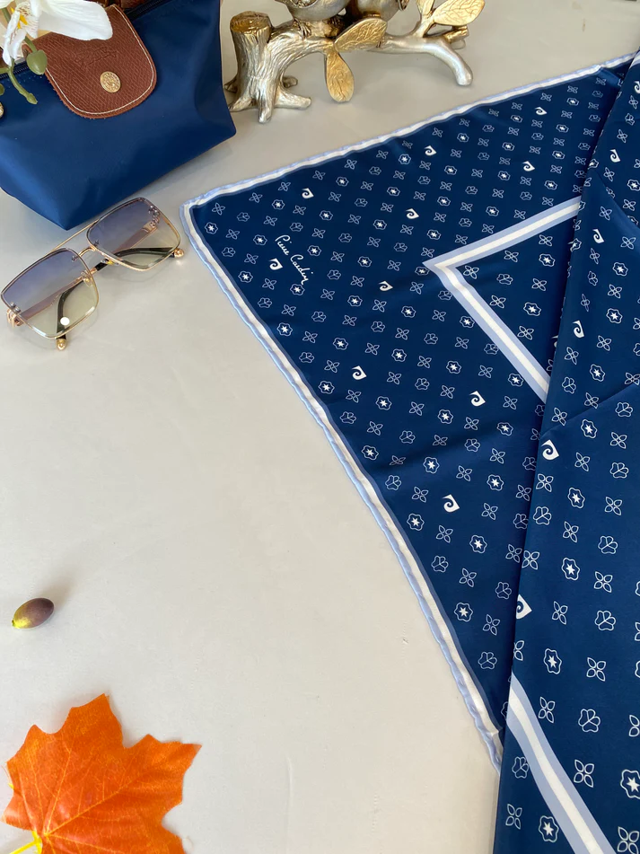 Pier Cardin Twill Eşarp 44132 - Lacivert