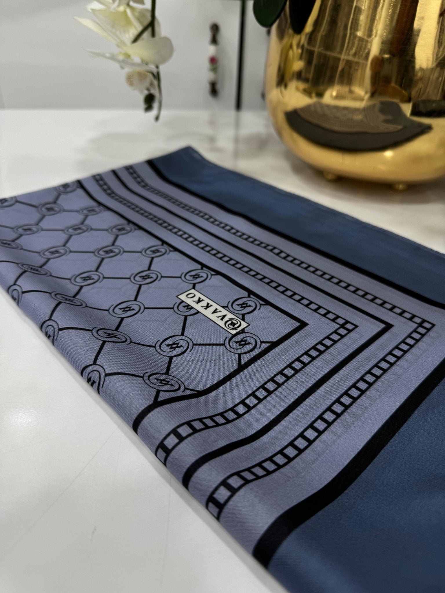Vakko İpeksi Şal - Füme - Organic ScarfsOrganic Scarfs